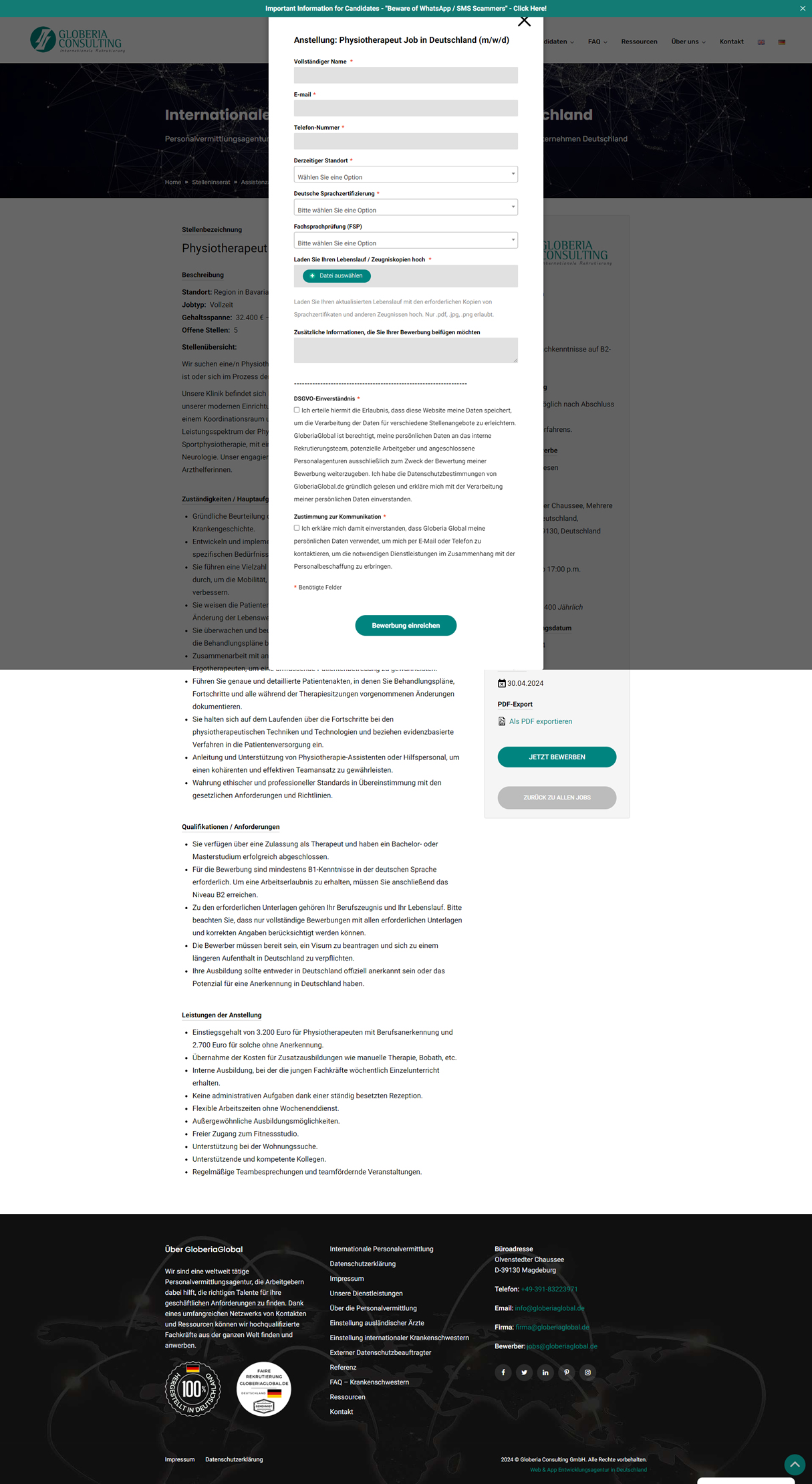 Stellenausschreibung und Bewerbungsmanagement